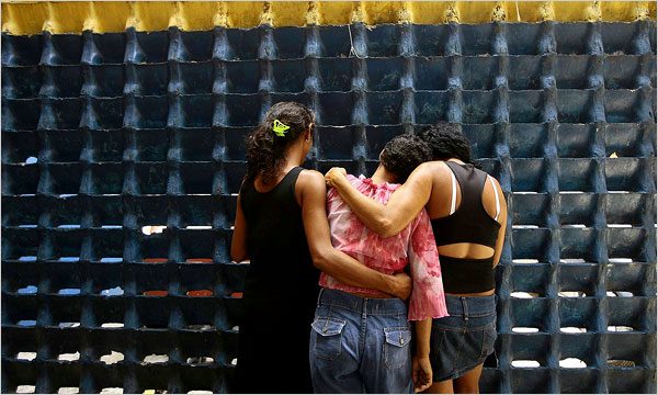 Women standing together in support of one another